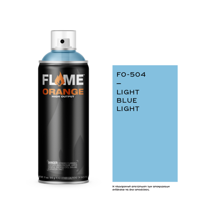 Spray Flame Orange 400ml, Light Blue Light